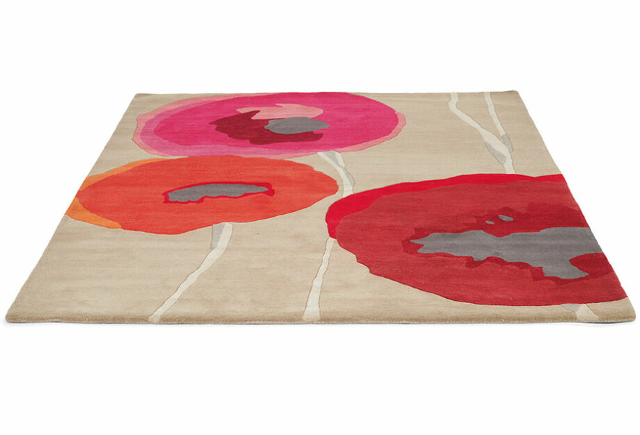 Sanderson Poppies Red Orange 45700 2
