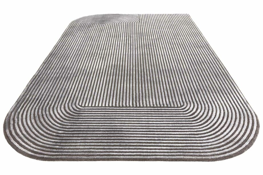 Asiatic tapet Kuza Shape Black Charcoal 3D