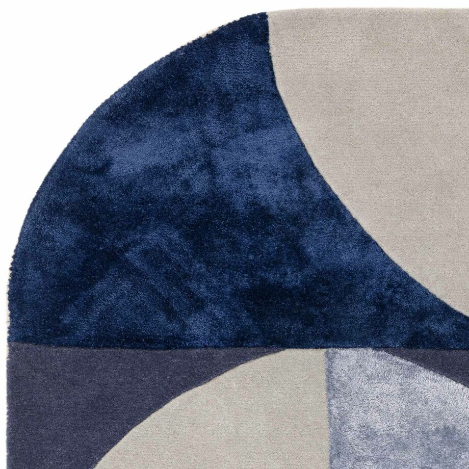 Asiatic tapet Matrix 74 Oval Indigo 2