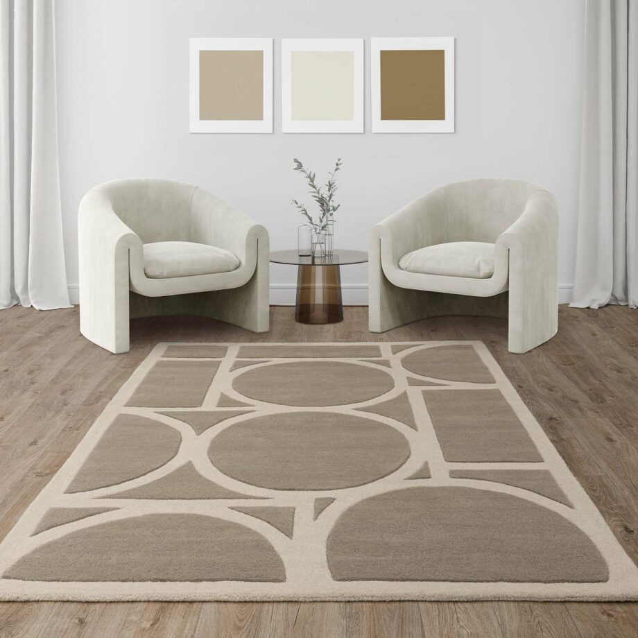 Asiatic tapet Metro Taupe interior square