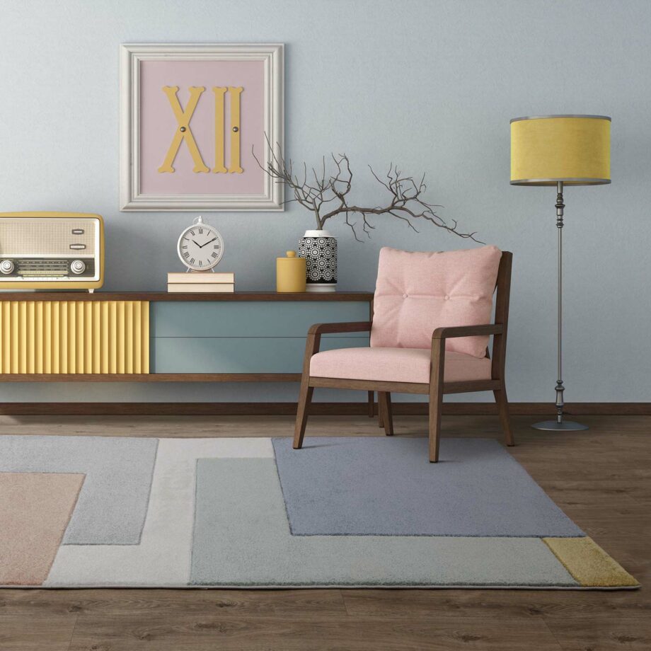 Asiatic tapet Sketch SK12 Blocks Pastel interior square